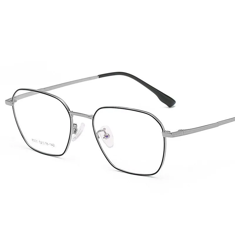 Hotony Unisex Full Rim Square Alloy Frame Eyeglasses 8001