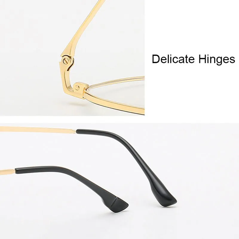 Hotony Unisex Full Rim Square Alloy Frame Eyeglasses 8001