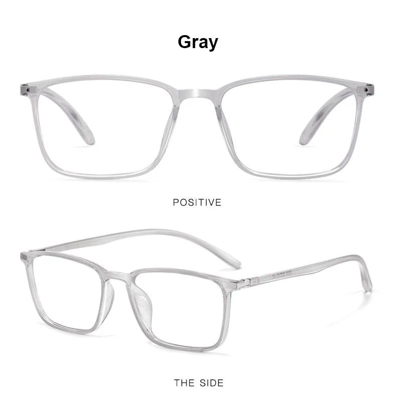 Hotony Unisex Full Rim Square TR 90 Resin Frame Eyeglasses 6633