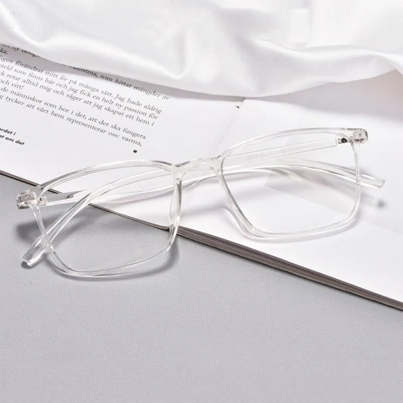 Hotony Unisex Full Rim Square TR 90 Resin Frame Eyeglasses 6633