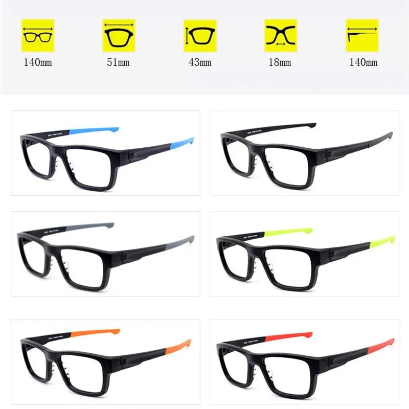 Hotony Unisex Full Rim TR 90 Resin Frame Eyeglasses Ga13