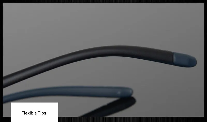Hotony Unisex Semi Rim Alloy Frame TR 90 Temple Eyeglasses 2242