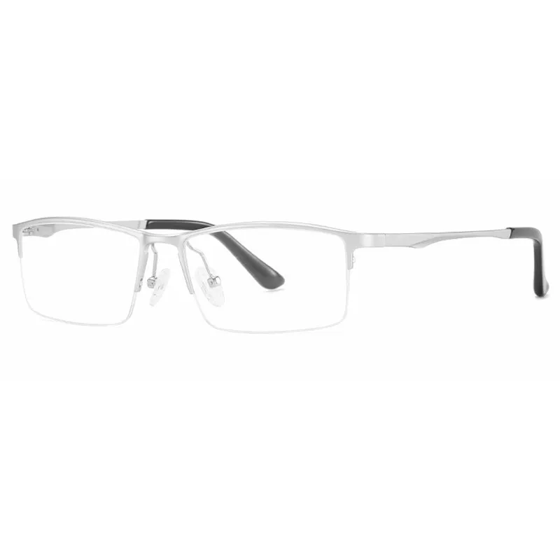 Hotony Unisex Semi Rim Rectangle Alloy Frame Eyeglasses 6263