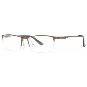 Hotony Unisex Semi Rim Rectangle Alloy Frame Eyeglasses 6263