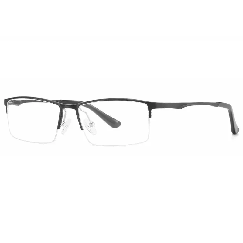 Hotony Unisex Semi Rim Rectangle Alloy Frame Eyeglasses 6263