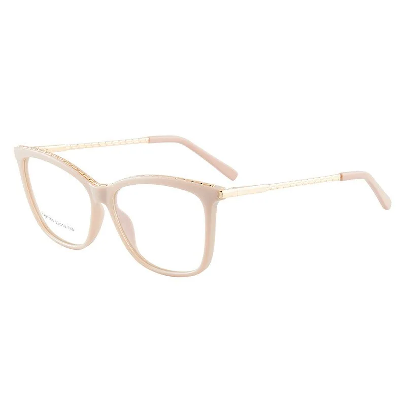Hotony Woman's Full Rim Square TR 90 Resin Alloy Frame Eyeglasses 7009