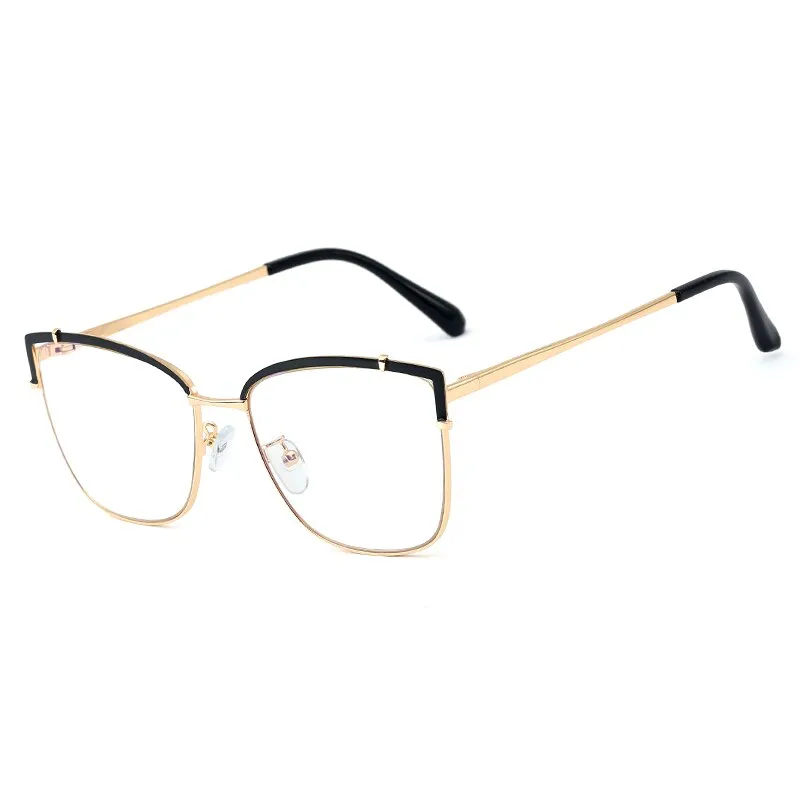 Hotony Women's Full Rim Cat Eye Alloy Frame Eyeglasses 95731