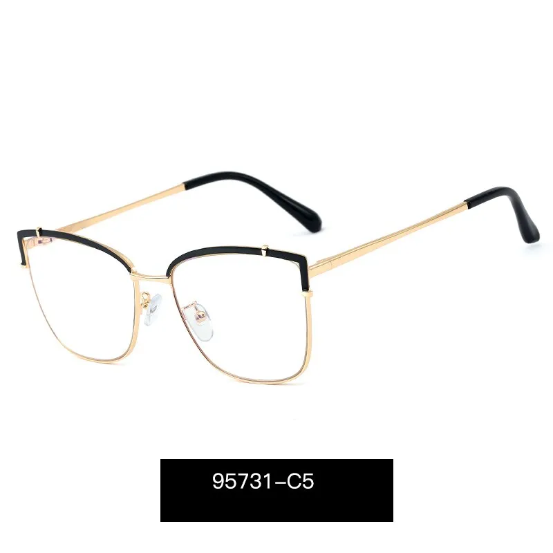 Hotony Women's Full Rim Cat Eye Alloy Frame Eyeglasses 95731