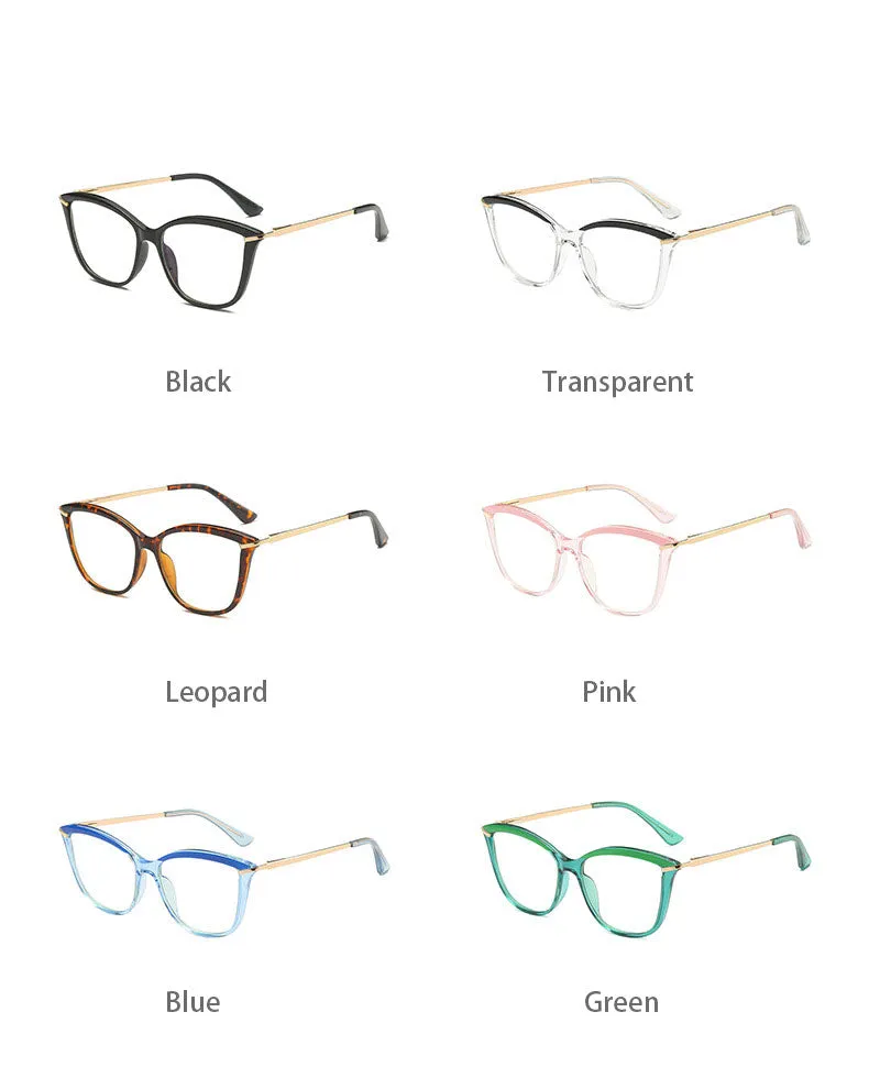 Hotony Women's Full Rim Cat Eye TR 90 Frame Eyeglasses 2036