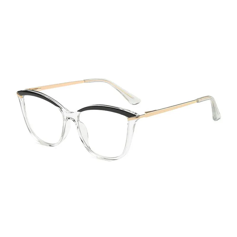 Hotony Women's Full Rim Cat Eye TR 90 Frame Eyeglasses 2036