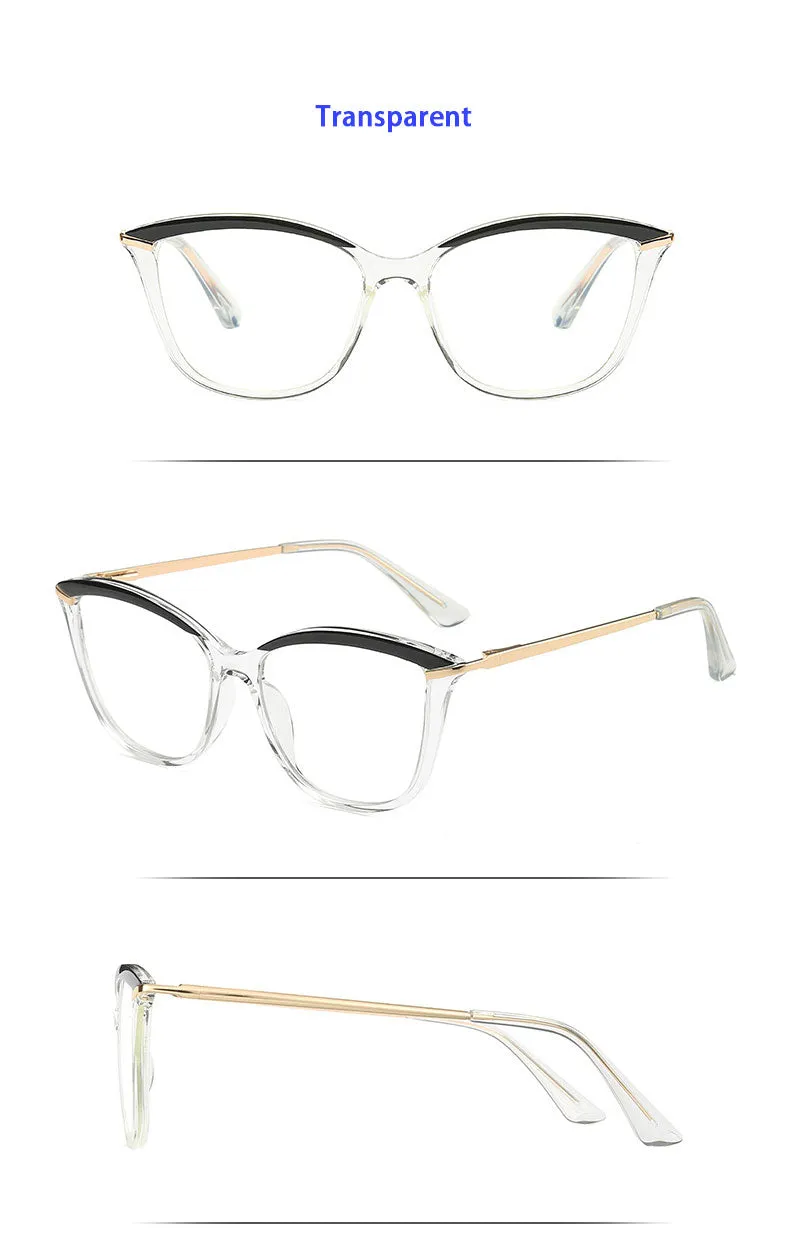Hotony Women's Full Rim Cat Eye TR 90 Frame Eyeglasses 2036