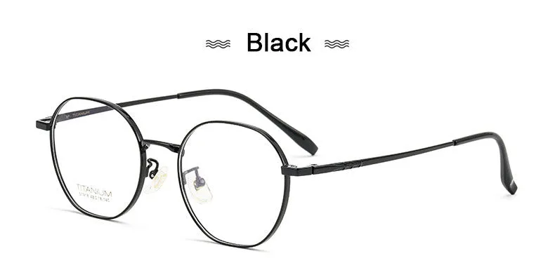 Hotony Women's Full Rim Round Titanium Frame Eyeglasses S1918