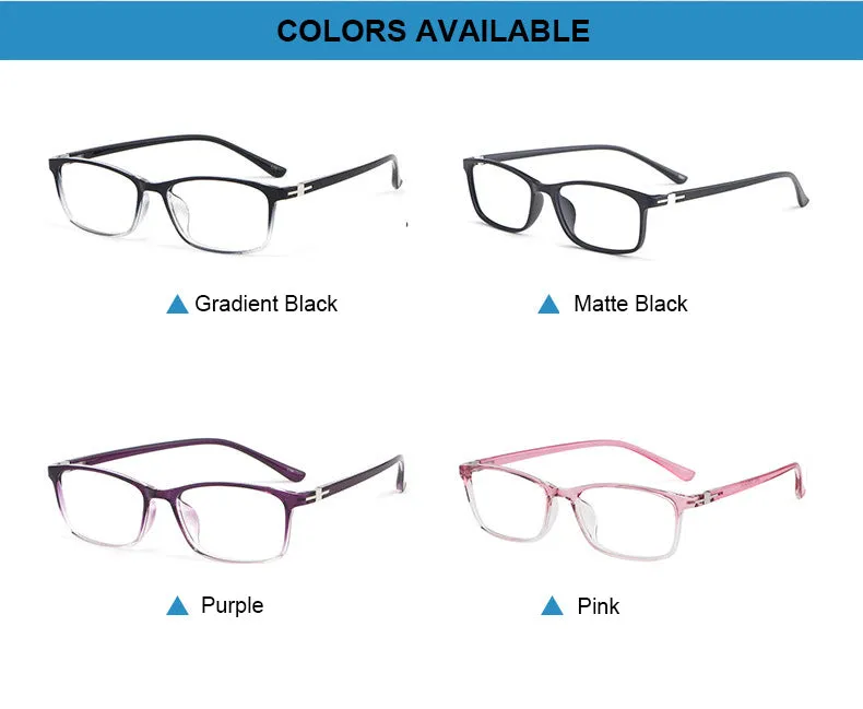 Hotony Women's Full Rim Square Acetate Frame Eyeglasses 6631