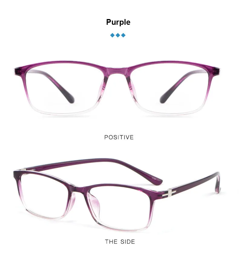 Hotony Women's Full Rim Square Acetate Frame Eyeglasses 6631