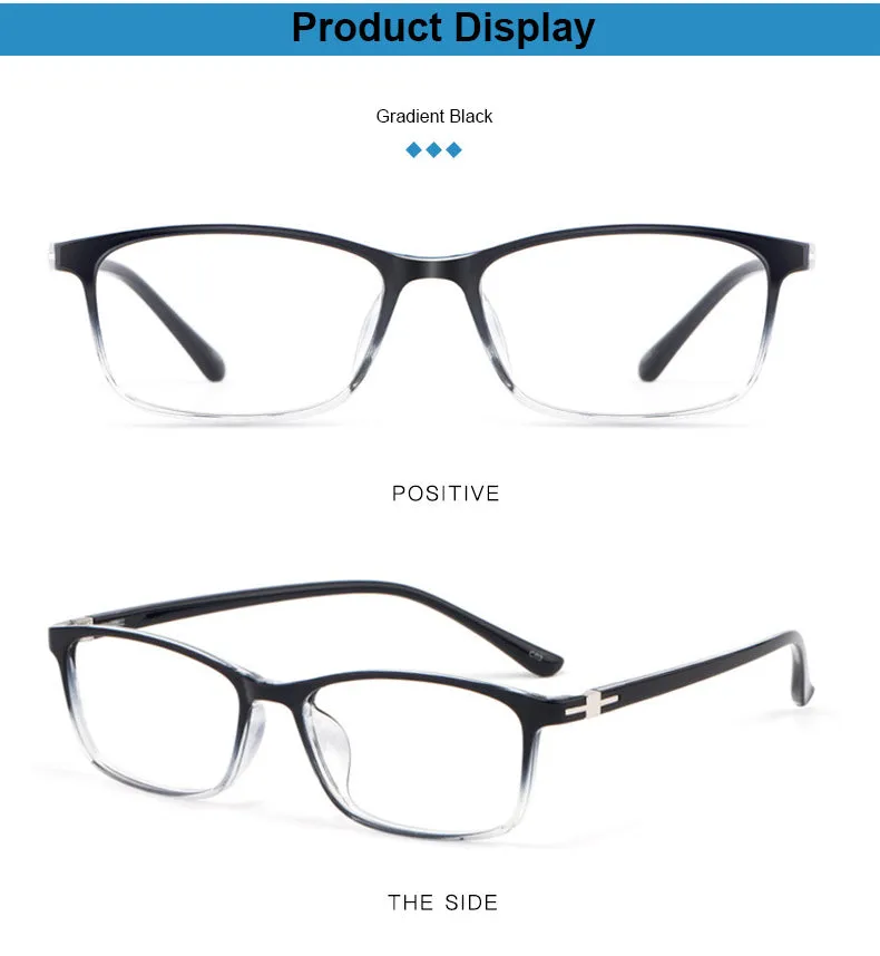 Hotony Women's Full Rim Square Acetate Frame Eyeglasses 6631