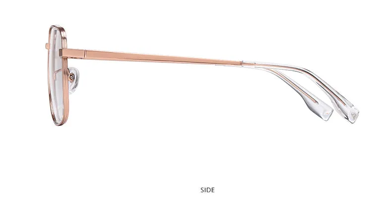 Hotony Women's Full Rim Square Titanium Frame Eyeglasses Yj2029