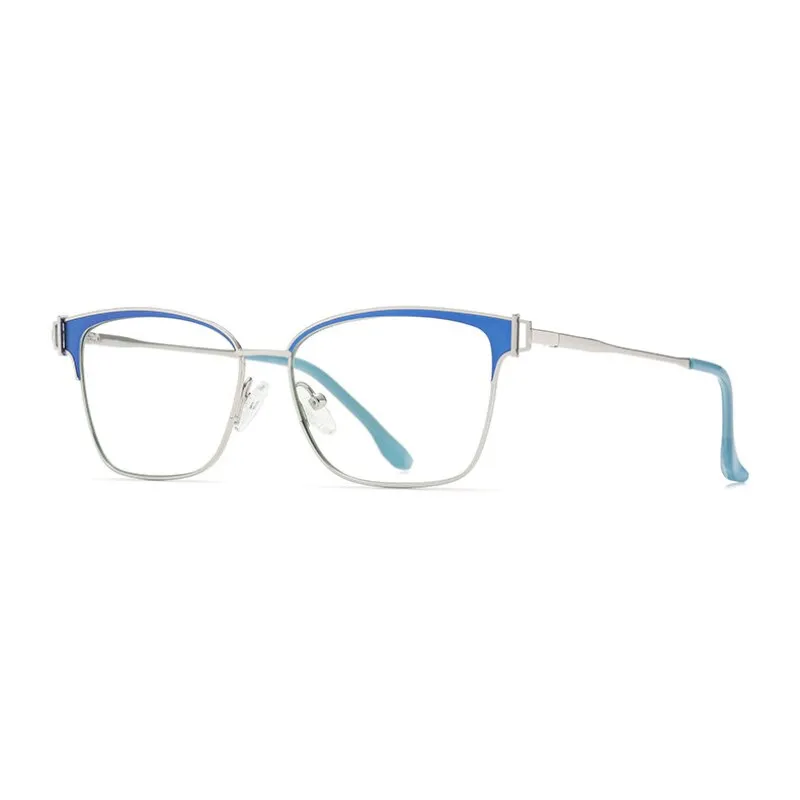 Hotony Women's Full Rim Square Tr 90 Alloy Eyeglasses Js8612