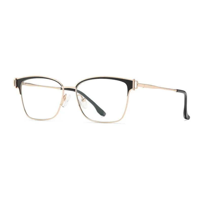 Hotony Women's Full Rim Square Tr 90 Alloy Eyeglasses Js8612