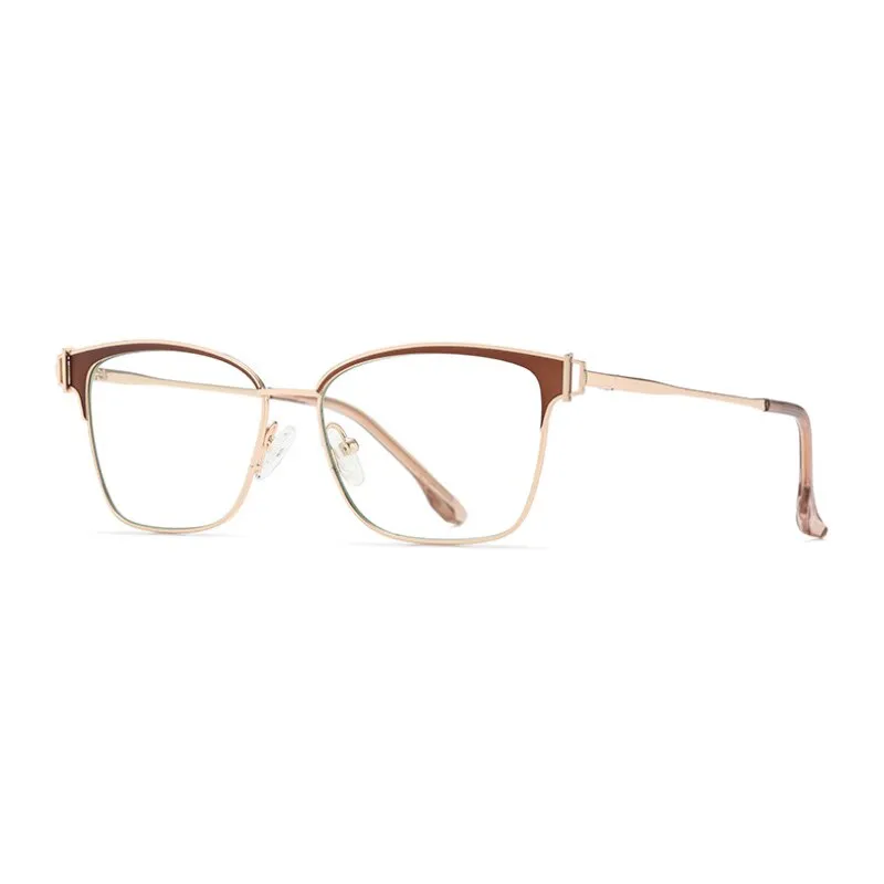 Hotony Women's Full Rim Square Tr 90 Alloy Eyeglasses Js8612