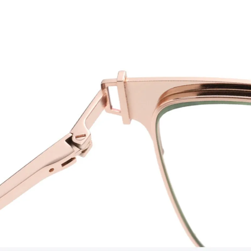 Hotony Women's Full Rim Square Tr 90 Alloy Eyeglasses Js8612
