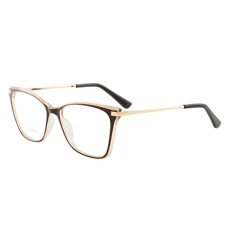 Hotony Women's Full Rim TR 90 Resin Cat Eye Frame Eyeglasses 7017