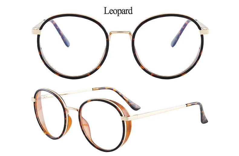 Hotony Women's Full Rim TR 90 Resin Round Frame Eyeglasses 7028