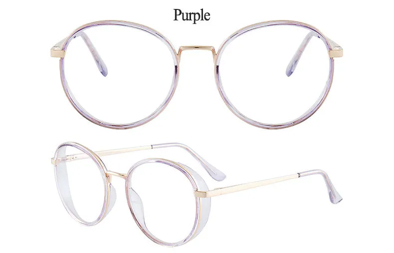 Hotony Women's Full Rim TR 90 Resin Round Frame Eyeglasses 7028