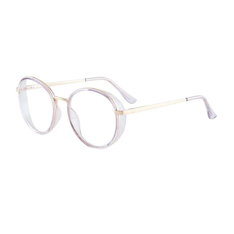 Hotony Women's Full Rim TR 90 Resin Round Frame Eyeglasses 7028