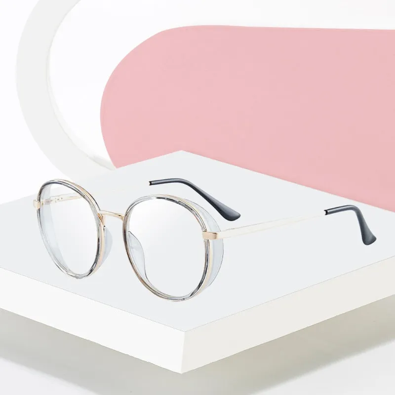 Hotony Women's Full Rim TR 90 Resin Round Frame Eyeglasses 7028