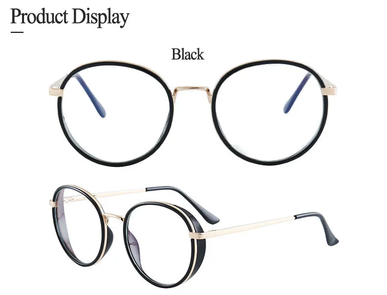 Hotony Women's Full Rim TR 90 Resin Round Frame Eyeglasses 7028