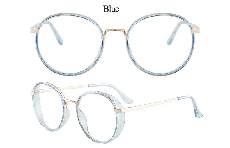 Hotony Women's Full Rim TR 90 Resin Round Frame Eyeglasses 7028