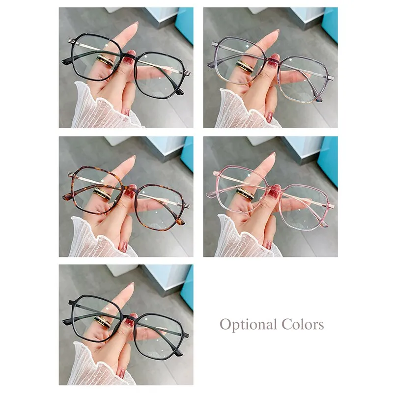 Hotony Women's Full Rim TR 90 Resin Square Frame Eyeglasses Lk301