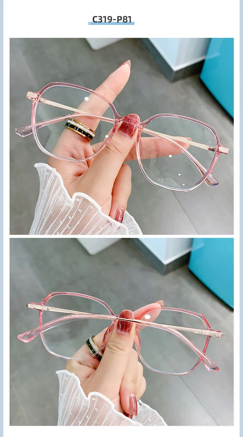 Hotony Women's Full Rim TR 90 Resin Square Frame Eyeglasses Lk301