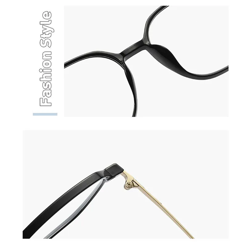 Hotony Women's Full Rim TR 90 Resin Square Frame Eyeglasses Lk301