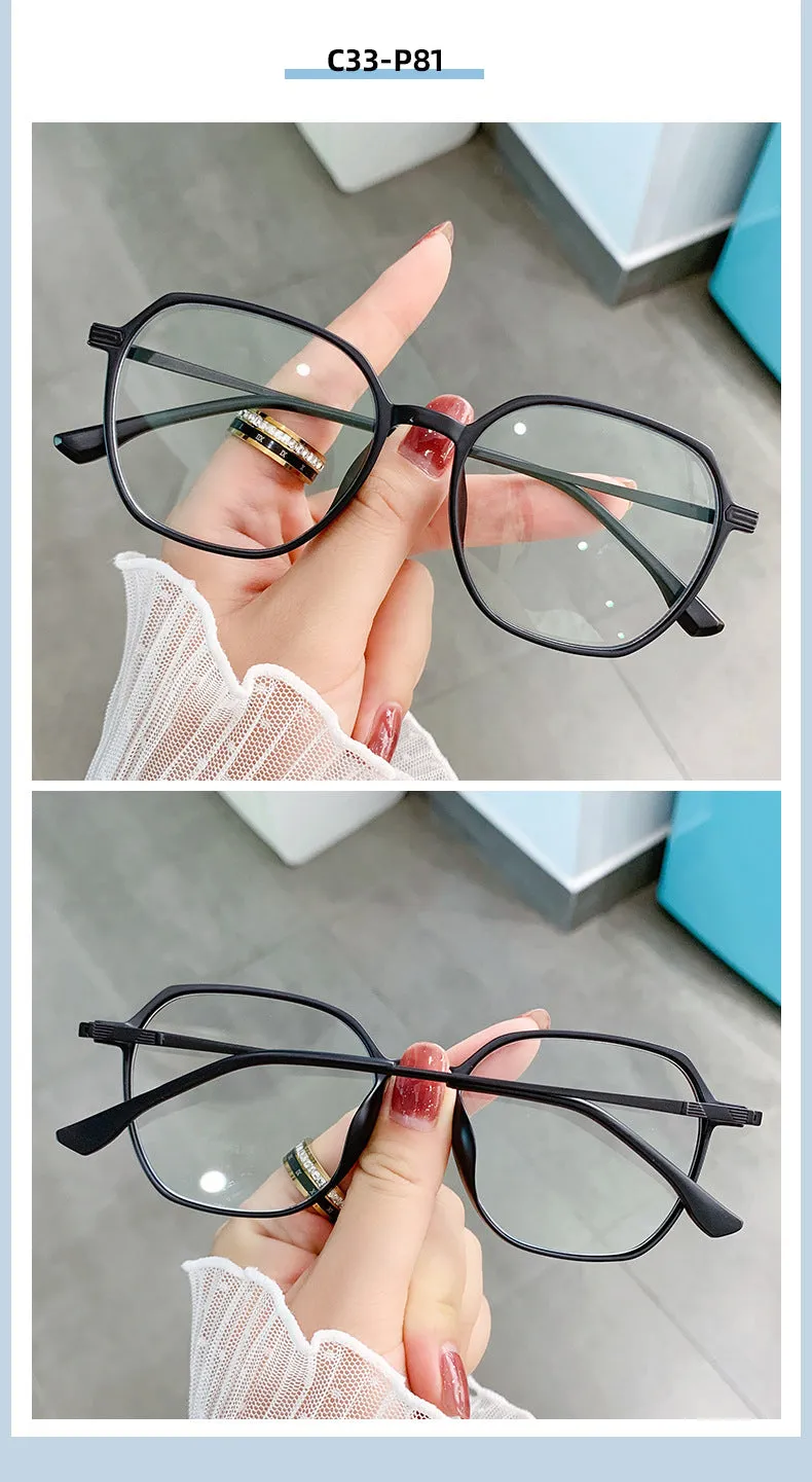 Hotony Women's Full Rim TR 90 Resin Square Frame Eyeglasses Lk301