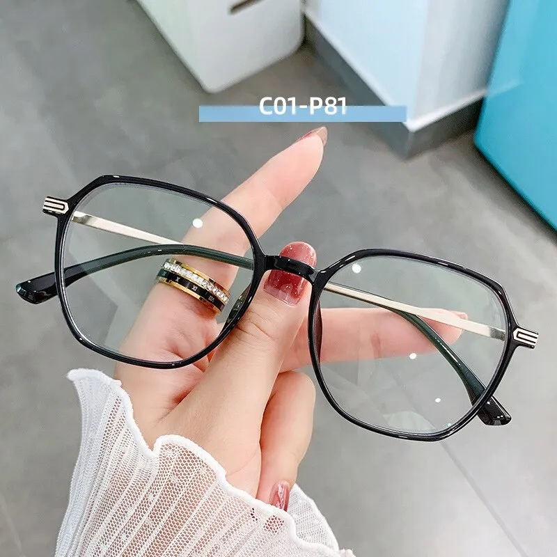 Hotony Women's Full Rim TR 90 Resin Square Frame Eyeglasses Lk301