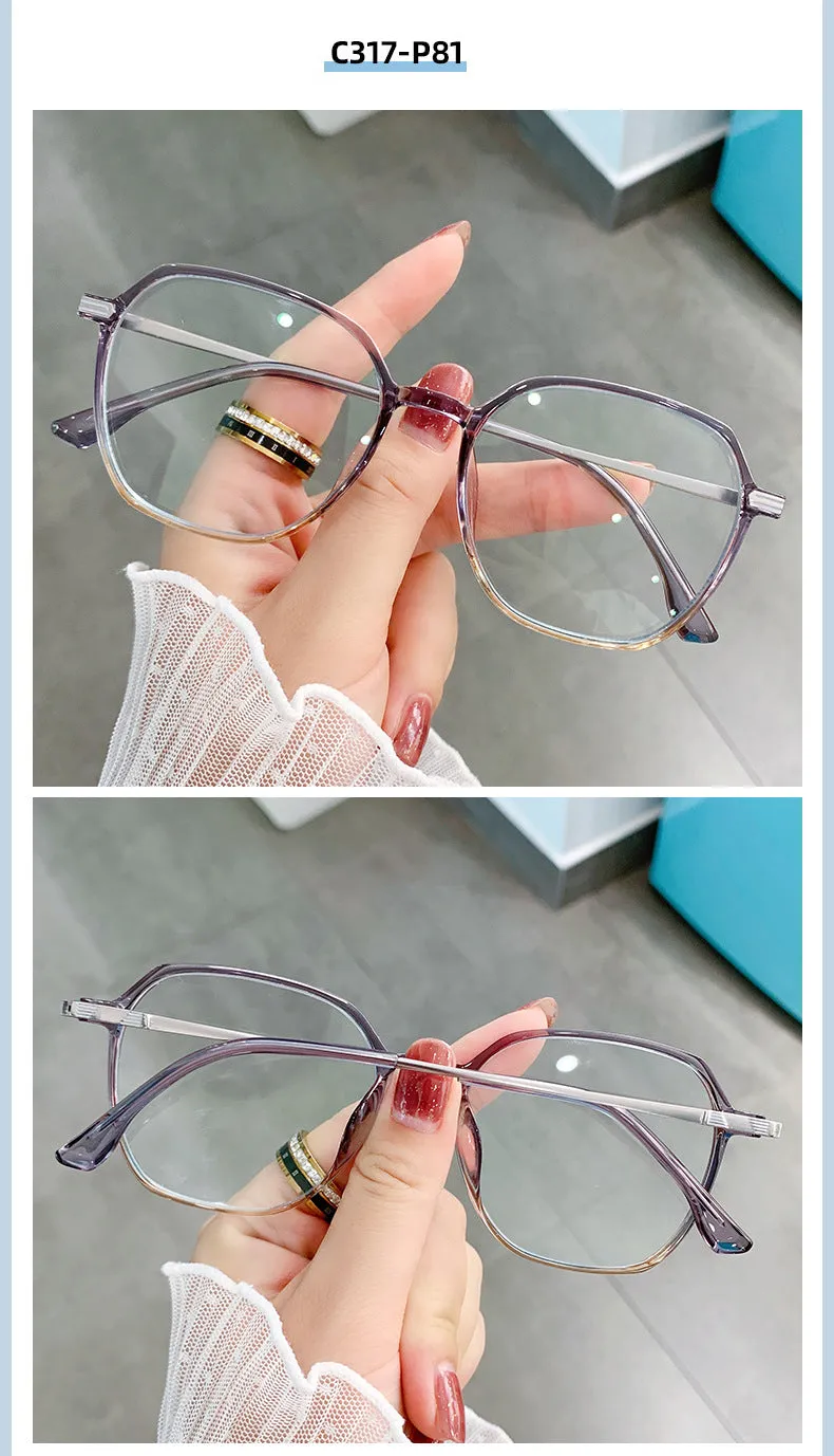 Hotony Women's Full Rim TR 90 Resin Square Frame Eyeglasses Lk301
