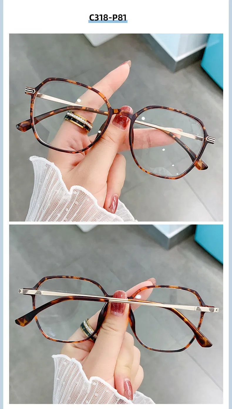 Hotony Women's Full Rim TR 90 Resin Square Frame Eyeglasses Lk301