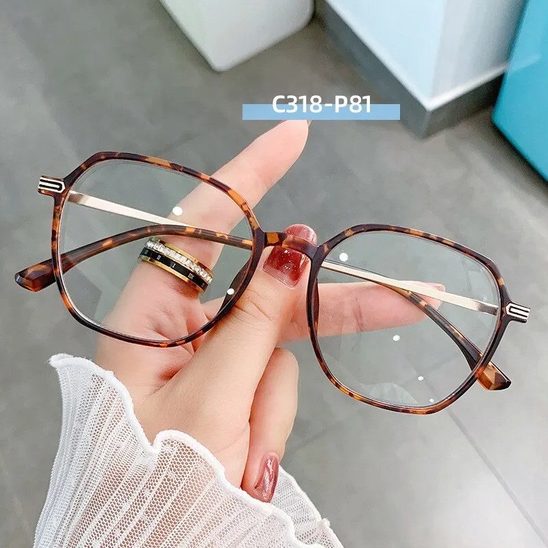Hotony Women's Full Rim TR 90 Resin Square Frame Eyeglasses Lk301