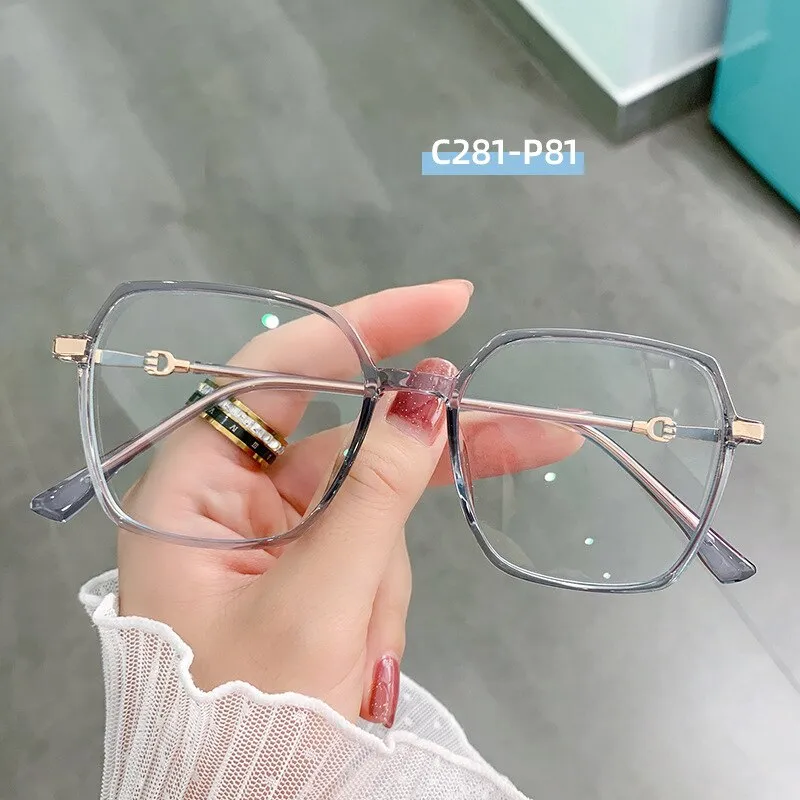 Hotony Women's Full Rim TR 90 Resin Square Frame Eyeglasses Lk303