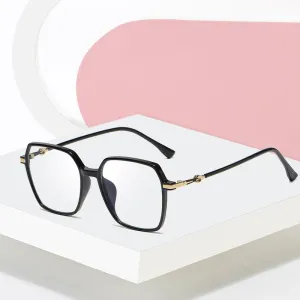 Hotony Women's Full Rim TR 90 Resin Square Frame Eyeglasses Lk303
