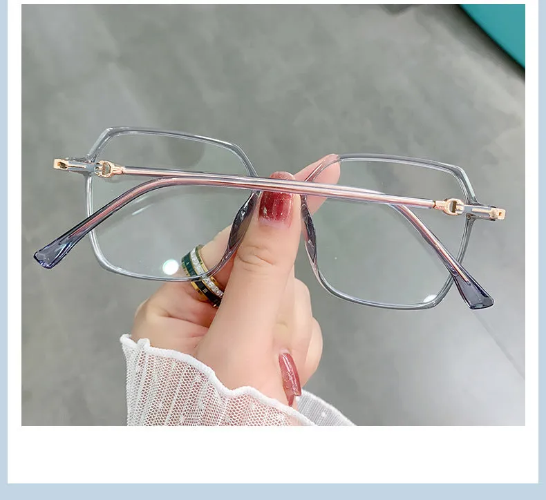 Hotony Women's Full Rim TR 90 Resin Square Frame Eyeglasses Lk303