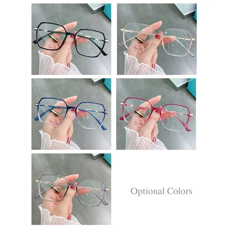 Hotony Women's Full Rim TR 90 Resin Square Frame Eyeglasses Lk303