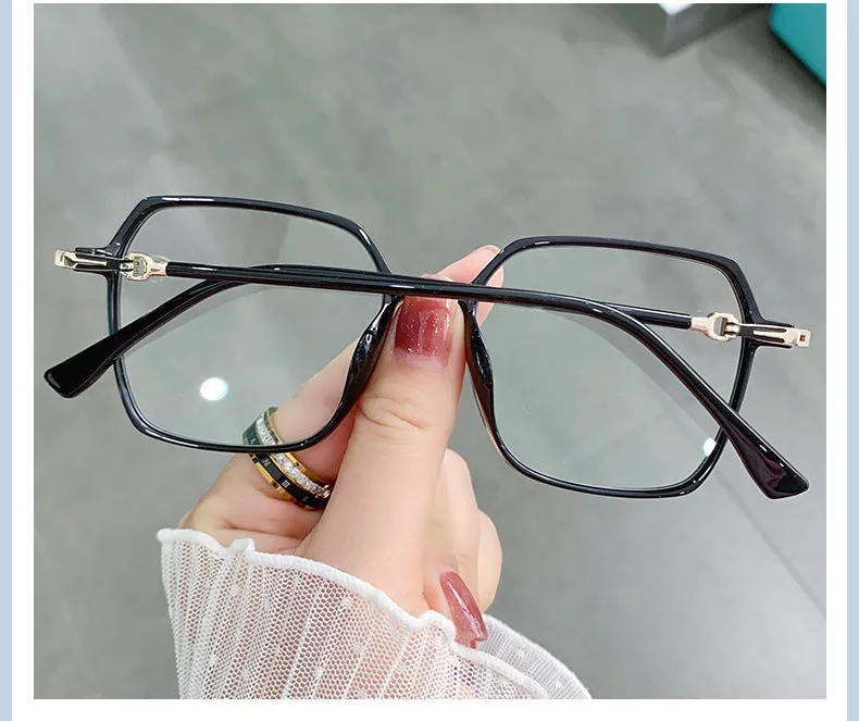 Hotony Women's Full Rim TR 90 Resin Square Frame Eyeglasses Lk303