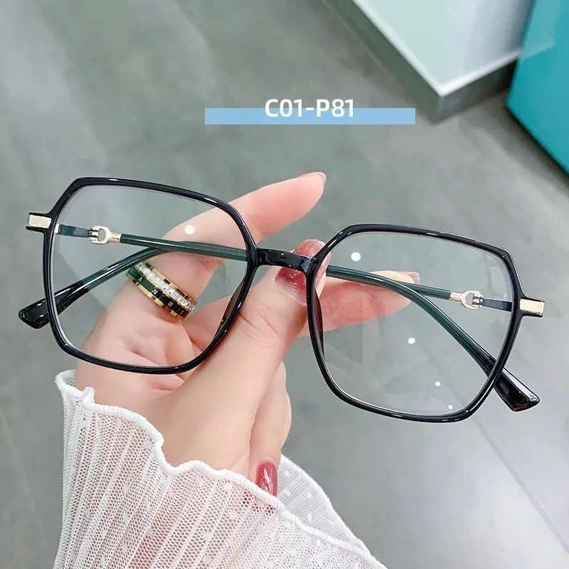 Hotony Women's Full Rim TR 90 Resin Square Frame Eyeglasses Lk303