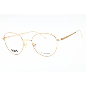 Hugo Boss Women's Eyeglasses - Rose Gold Metal Round Shape Frame | BOSS 1530 0000 00