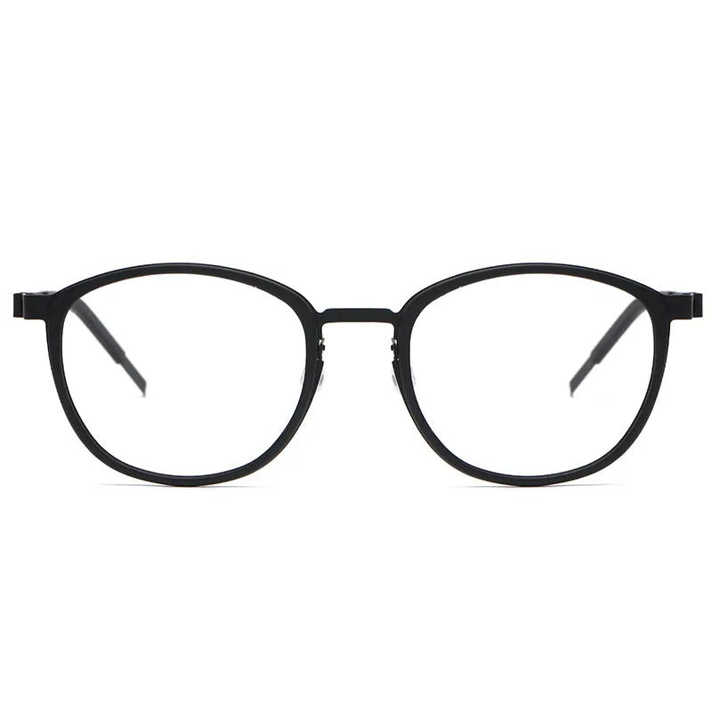 Idris Titanium Vintage Oval Eyeglasses Frames
