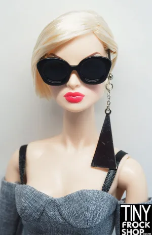 Integrity Mad For Milan Poppy Parker Black Folding Sunglasses