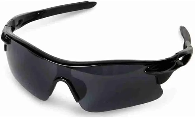 ISHICO Polarized Sports Sunglasses – UV Protection Cycling Glasses, Cricket & Outdoor Sunglasses for Men and Women (Color-Mite Black)