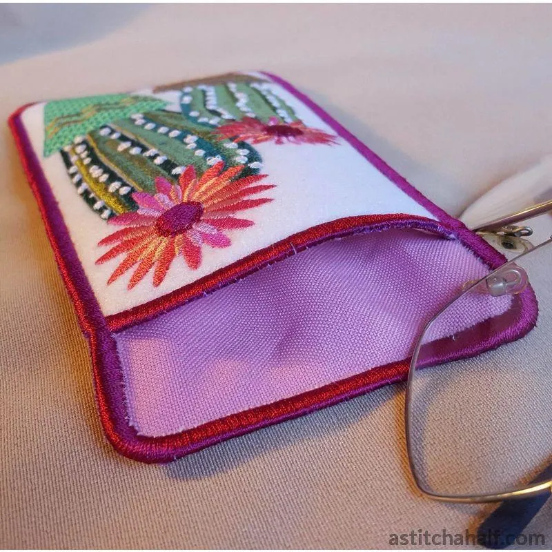 ITH Flowering Succulent Eyeglass Case